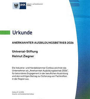 IHK Cottbus Ausbildungsbetrieb 304